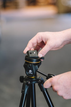 Treppiede in alluminio Vesta 203AP con testa PH-23 