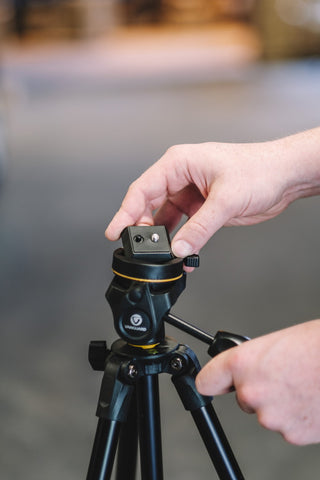 Treppiede in alluminio Vesta 203AP con testa PH-23 