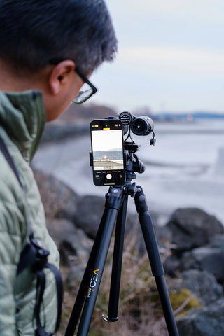 Binocolo VEO HD IV 10X42 + Imbracatura Veo Optic Guard + Kit Digiscoping Pack Vanguard 