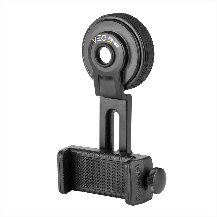 Adattatore universale per digiscoping smartphone/ottica con telecomando bluetooth 