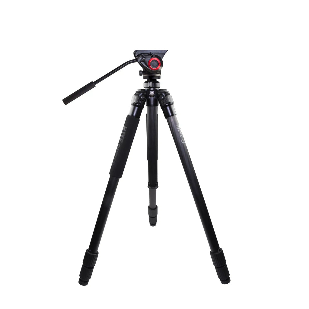 Treppiede kite optics ardea CF con testa Manfrotto MVH500AH 