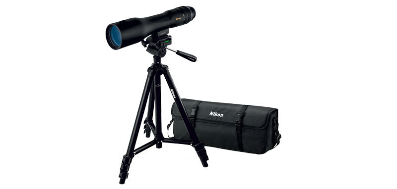 Cannocchiale Nikon Prostaff 3 16-48x60 - Kit completo di treppiede