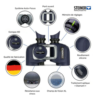 Binocolo Steiner Commander 7X50 con bussola 