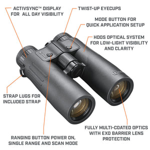 Binocolo telemetrico Bushnell FUSION X 10x42 
