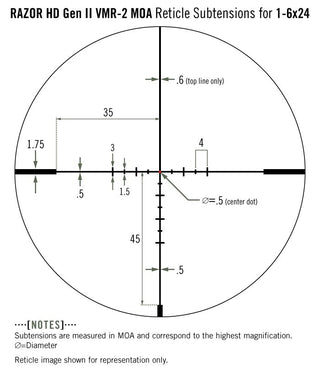 Cannocchiale Razor 1-6X24 HD VORTEX OPTICS 